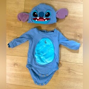 Disney Parks Stitch Baby Costume Onesie- gently worn- 3-6 months